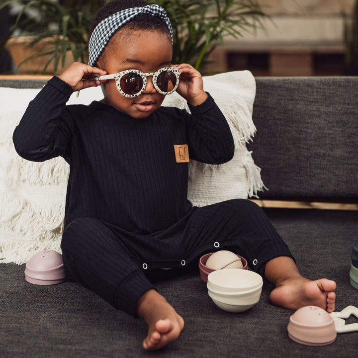 Raglan Onesie | Ramsey (Black)