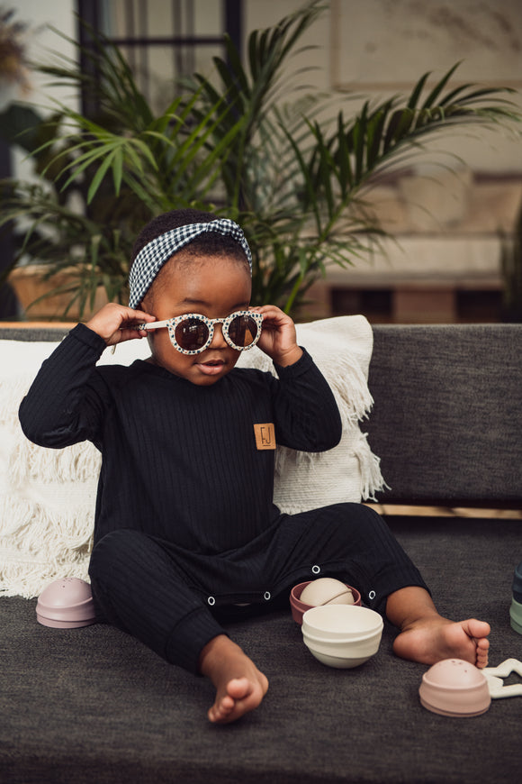 RAGLAN ONESIE - RAMSEY (Black)