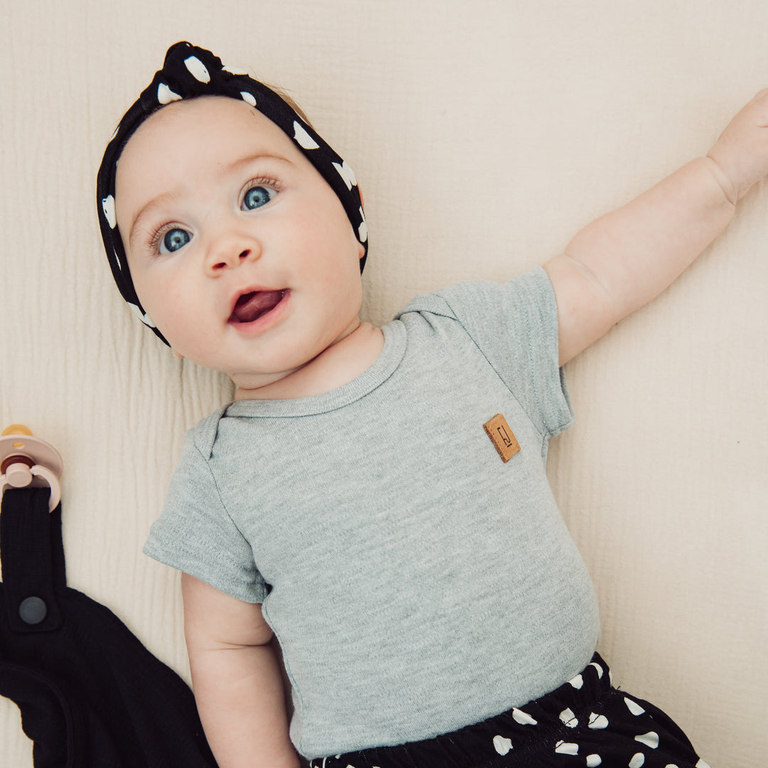 HEADBAND - EVIE (Black+White Painted Spot) - Flynn Jaxon