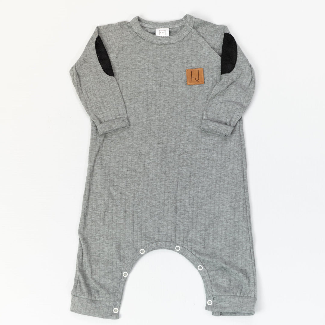 Raglan Onesie | Stevie (Light Grey)
