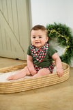 BABY VEST - GREEN SHORT SLEEVE