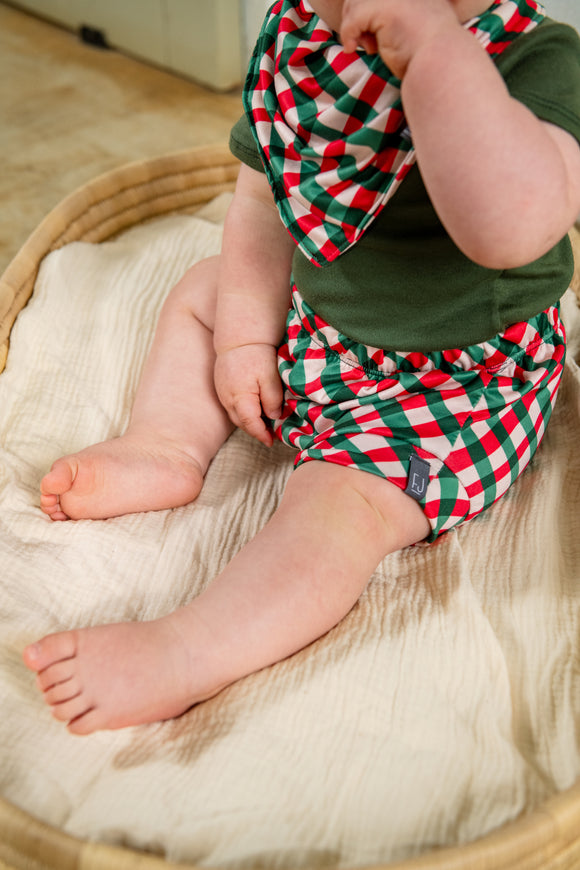 SHORTIE - JOLLY (Christmas Gingham)