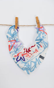 BANDANA BIB - INDIE (Graffiti Print)