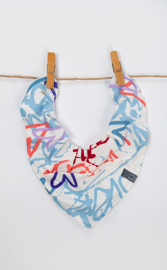 BANDANA BIB - INDIE (Graffiti Print)