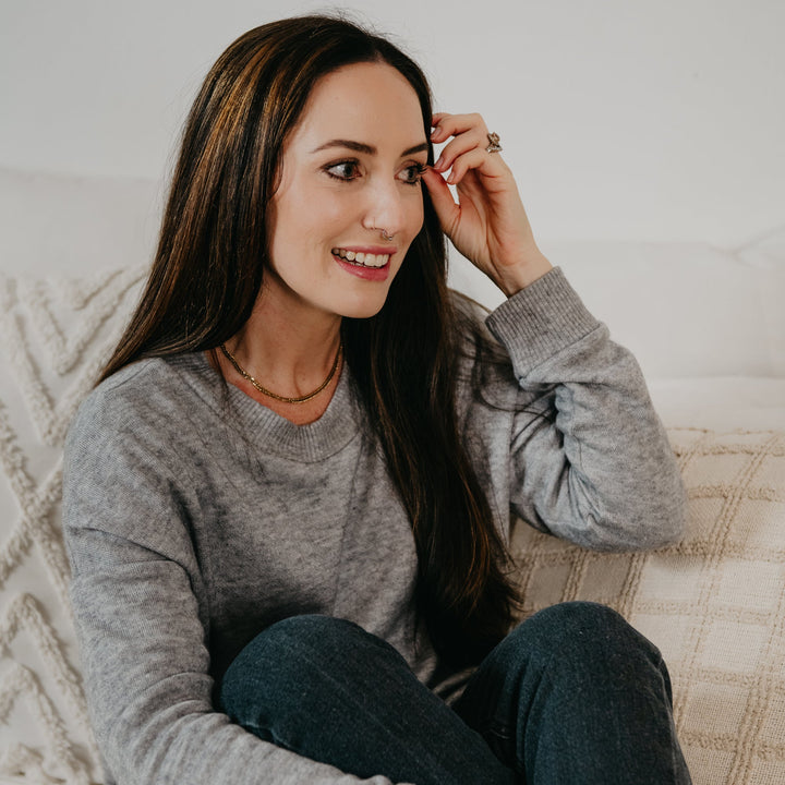 Adult Cosy Jumper | Grey Melange