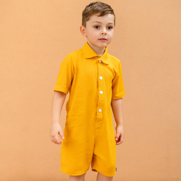 Summer Boilersuit | Mustard