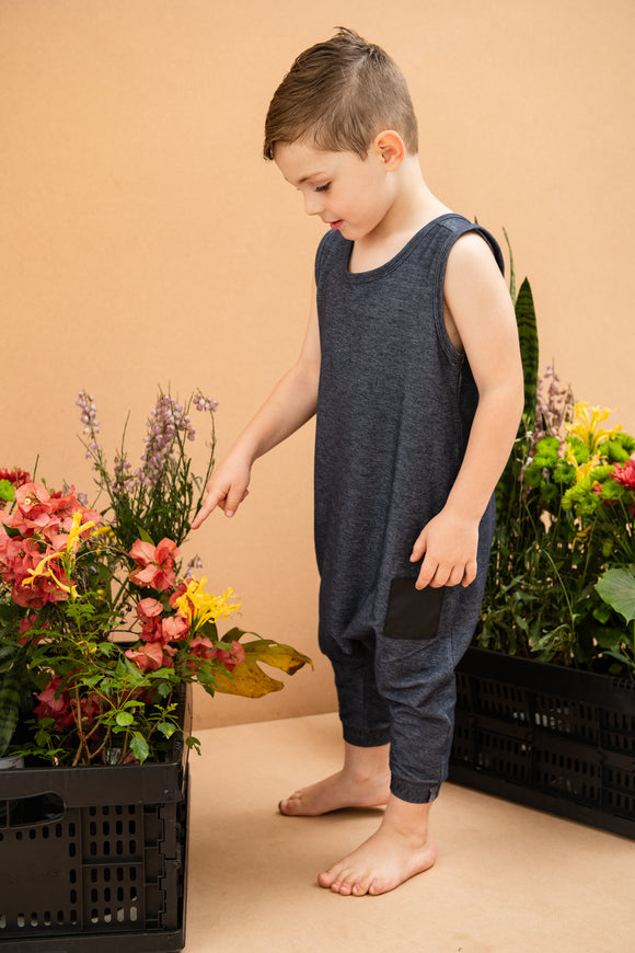 ROMPER - DYLAN (Denim Cropped)