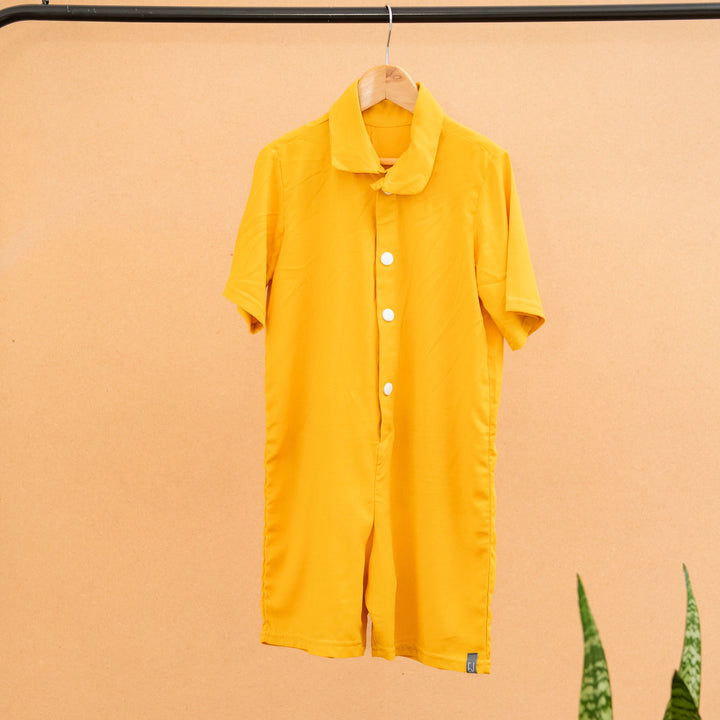 Summer Boilersuit | Mustard