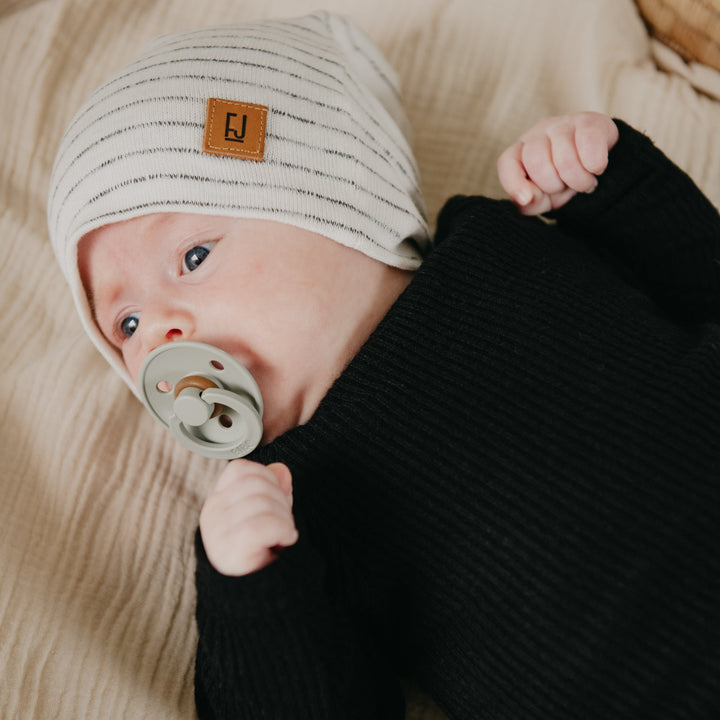 Baby Luxe Rib Set | Black