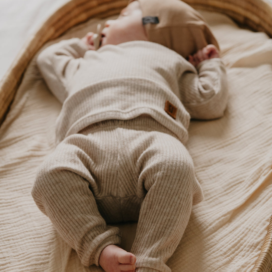 Baby Luxe Rib Set | Ecru