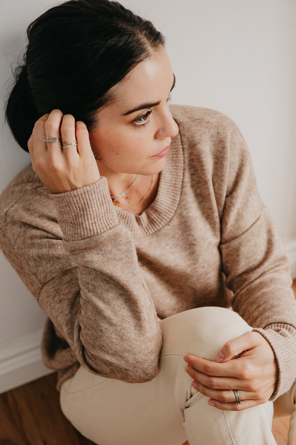 ADULT COZY JUMPER - CINNAMON
