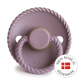 FRIGG Rope - Round Latex Pacifier - Twilight Mauve