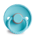 FRIGG Rope - Round Latex Pacifier - Waterfall (LIMITED SUMMER COLLECTION)