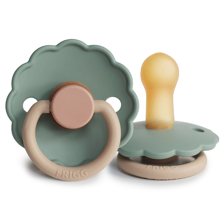 FRIGG Daisy Colourblock - Round Latex Pacifier | Size 1