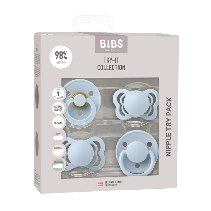 BIBS Pacifiers Try It Collection | Size 1