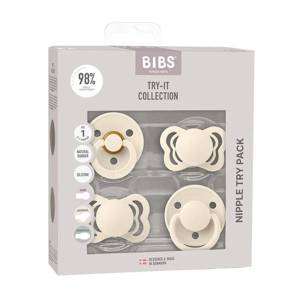 BIBS Pacifiers Try It Collection | Size 1
