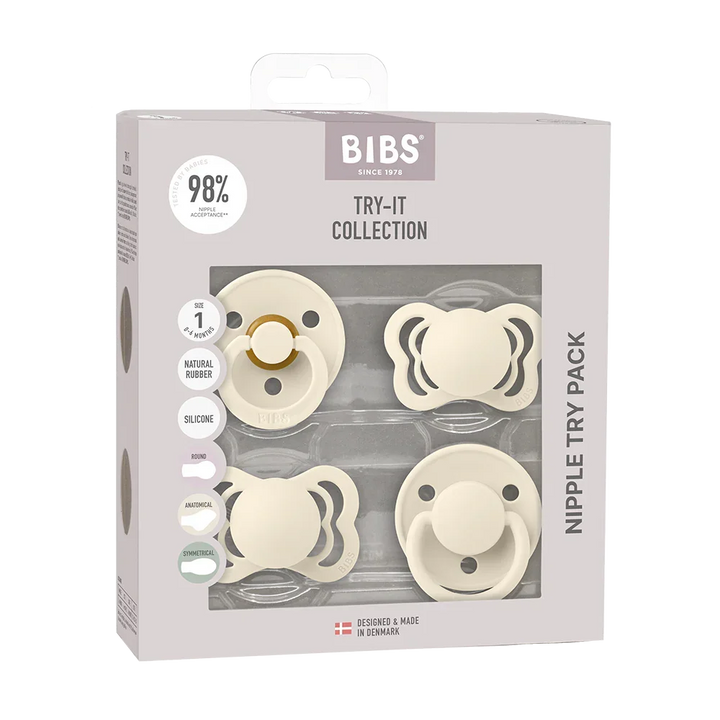 BIBS Pacifiers Try It Collection | Size 1