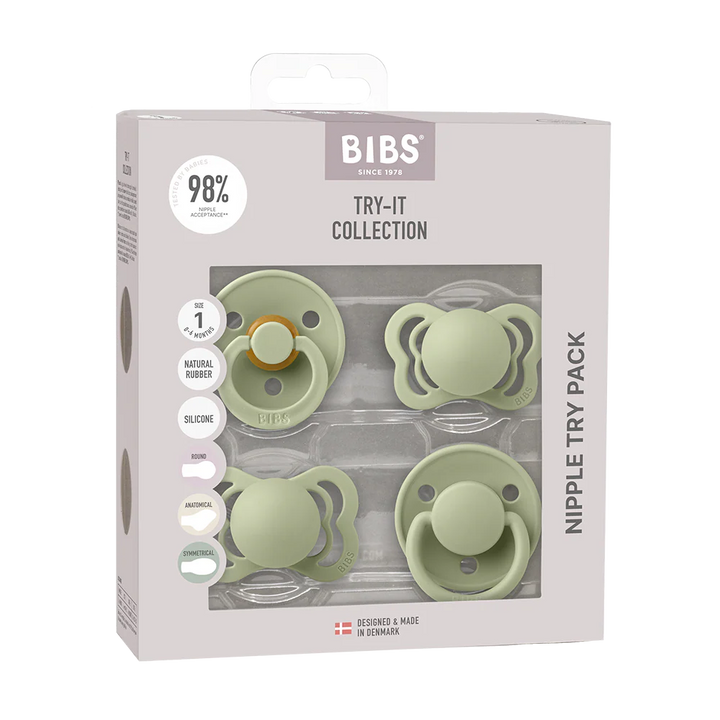 BIBS Pacifiers Try It Collection | Size 1