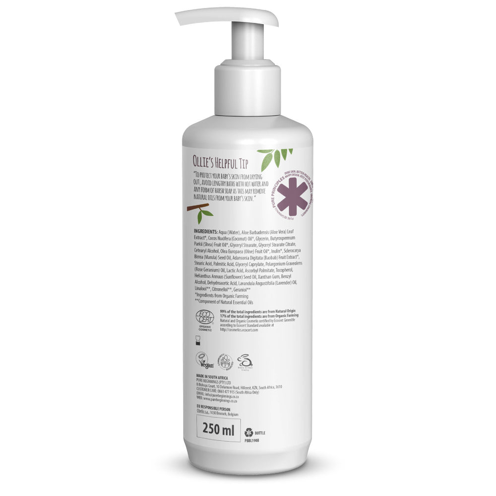BABY BODY LOTION - PURE BEGINNINGS - Flynn Jaxon