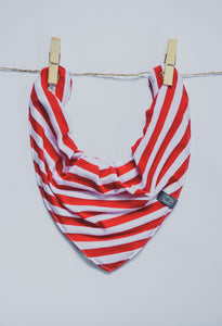 BANDANA BIB - MERRY (Red + White Stripe) - Flynn Jaxon