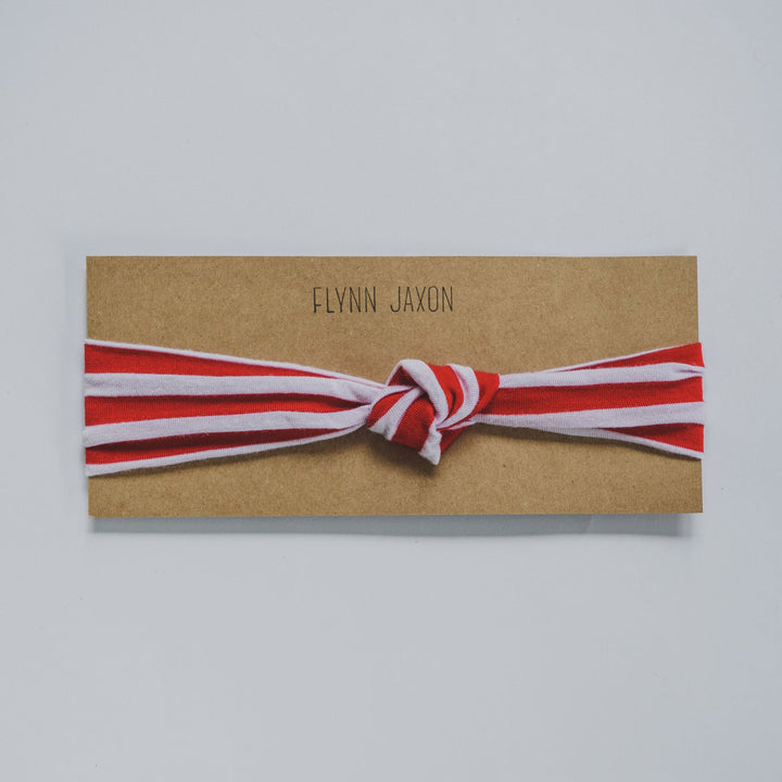 HEADBAND - CANDY CANE (Red+White Stripe) - Flynn Jaxon