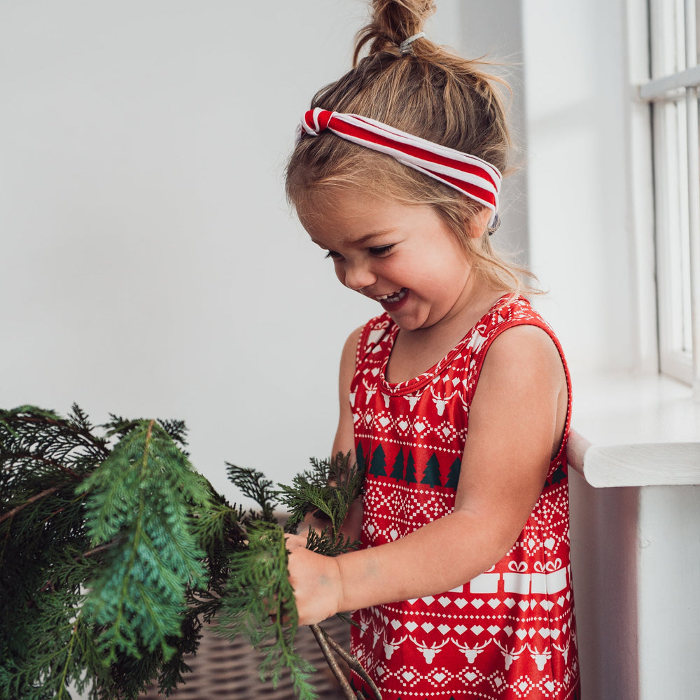 HEADBAND - CANDY CANE (Red+White Stripe) - Flynn Jaxon