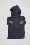 HOODED T - CHARCOAL - Flynn Jaxon