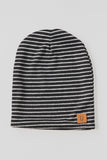 SLOUCHY BEANIE - BANDIT (Black Stripe Knit) - Flynn Jaxon