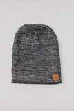 SLOUCHY BEANIE - MAVERICK (Charcoal Melange) - Flynn Jaxon