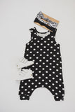 ROMPER - RETRO (Black Spot Cropped) - Flynn Jaxon