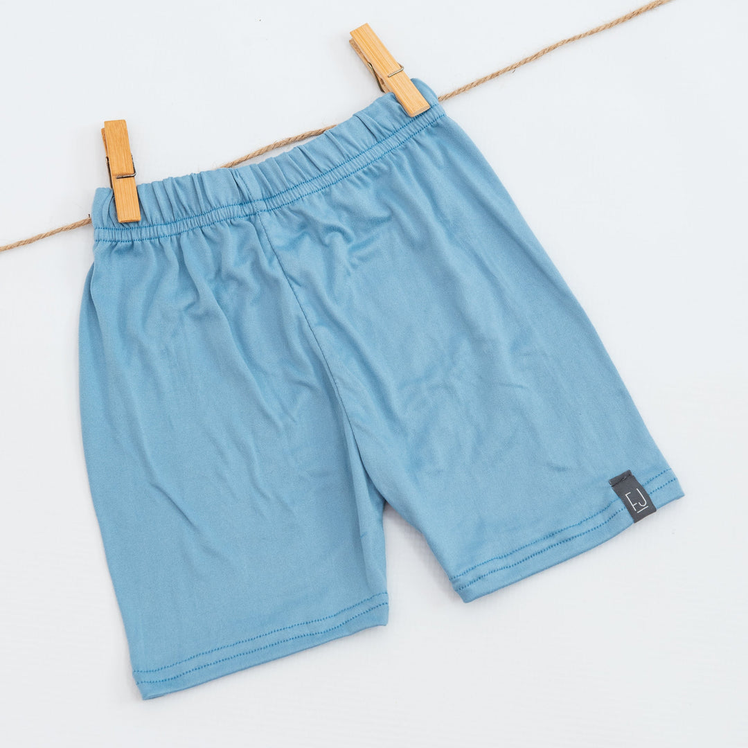 BIKER SHORTS - DUSTY BLUE - Flynn Jaxon