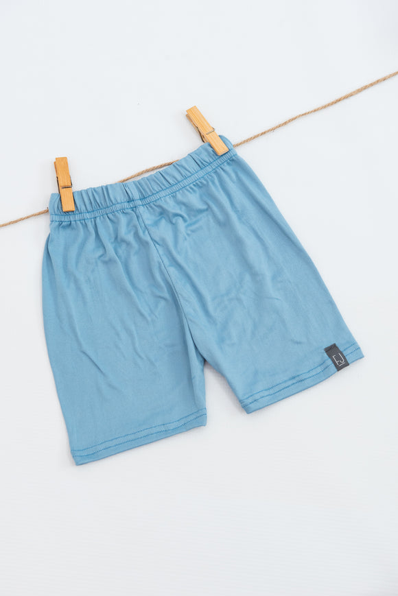 BIKER SHORTS - DUSTY BLUE - Flynn Jaxon