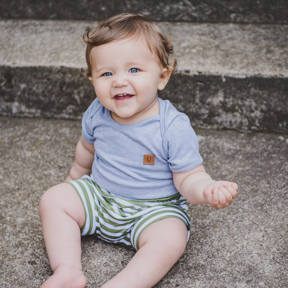 BABY VEST - GREY SLEEVED - Flynn Jaxon