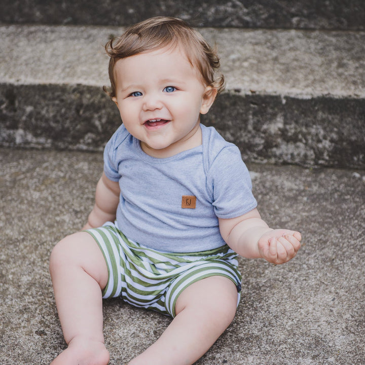 BABY VEST - GREY SLEEVED - Flynn Jaxon