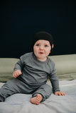 SLOUCHY BEANIE - ROCCO (Black Knit) - Flynn Jaxon