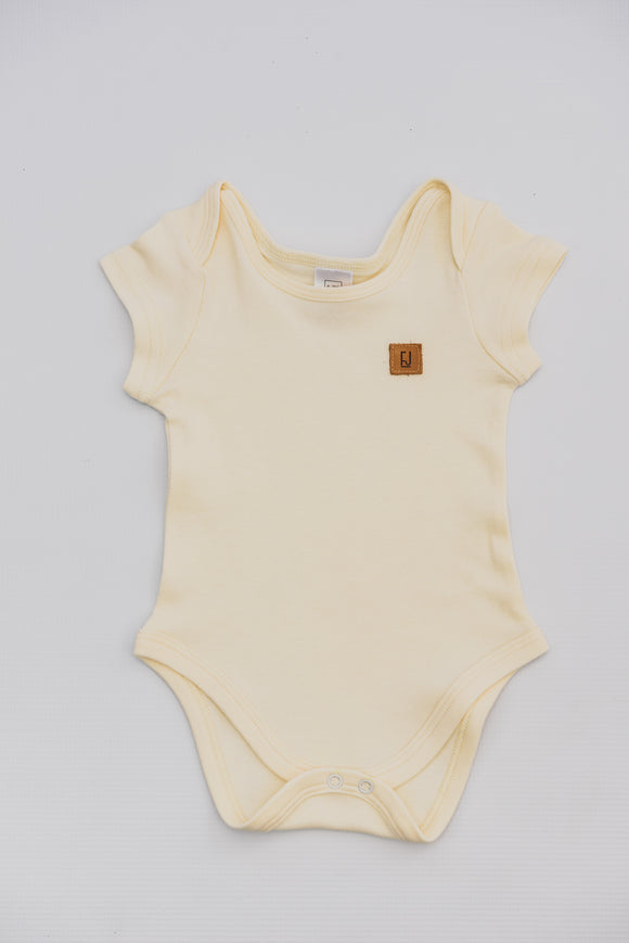 BABY VEST - CREAM SHORT SLEEVE - Flynn Jaxon