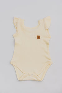 BABY VEST - CREAM FRILLED - Flynn Jaxon