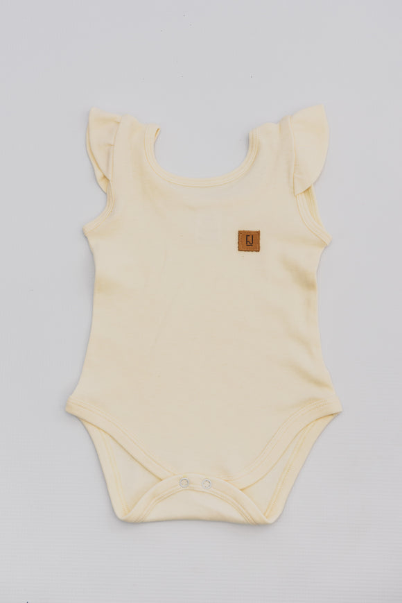 BABY VEST - CREAM FRILLED - Flynn Jaxon