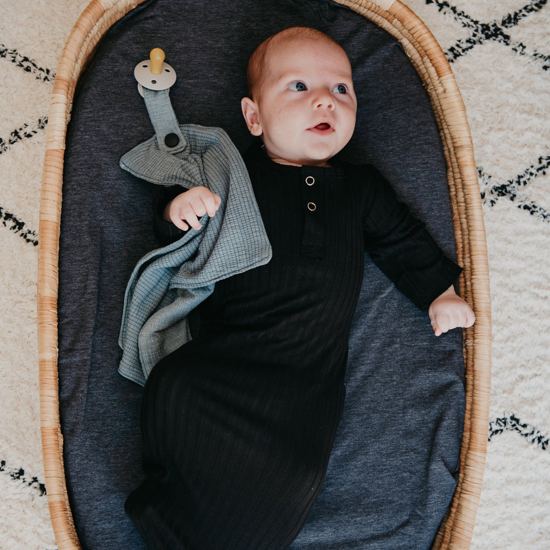 KNOTTED GOWN - BLACK - Flynn Jaxon