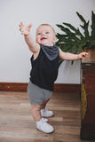 BANDANA BIB - SONNY (Charcoal) - Flynn Jaxon