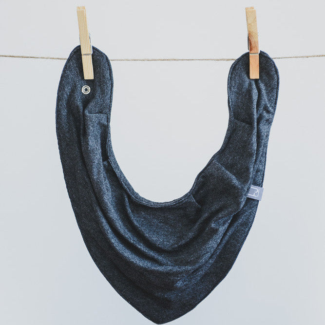 BANDANA BIB - SONNY (Charcoal) - Flynn Jaxon