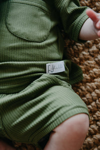 LOUNGEWEAR SHORT SET - AVOCADO - Flynn Jaxon