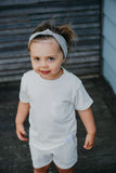 LOUNGEWEAR SHORT SET - MILK - Flynn Jaxon