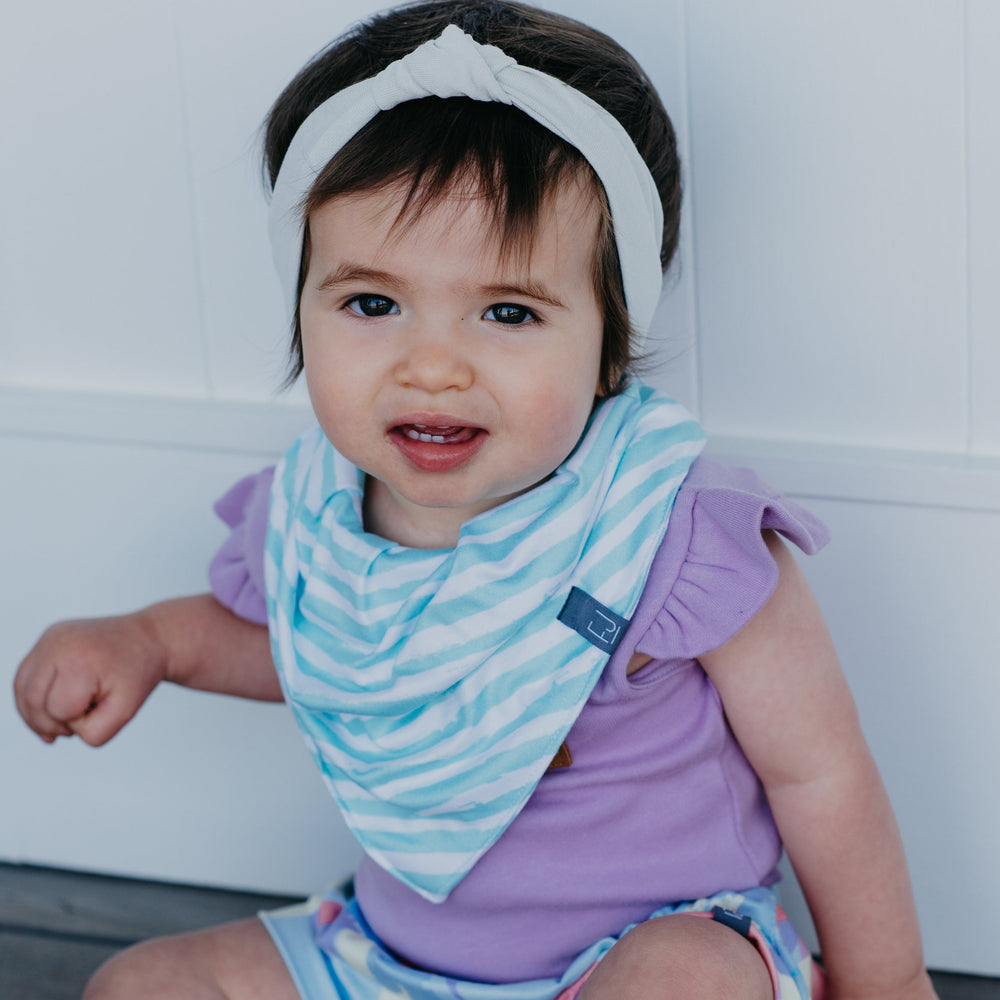 BANDANA BIB - CREW (Mint Stripe) - Flynn Jaxon