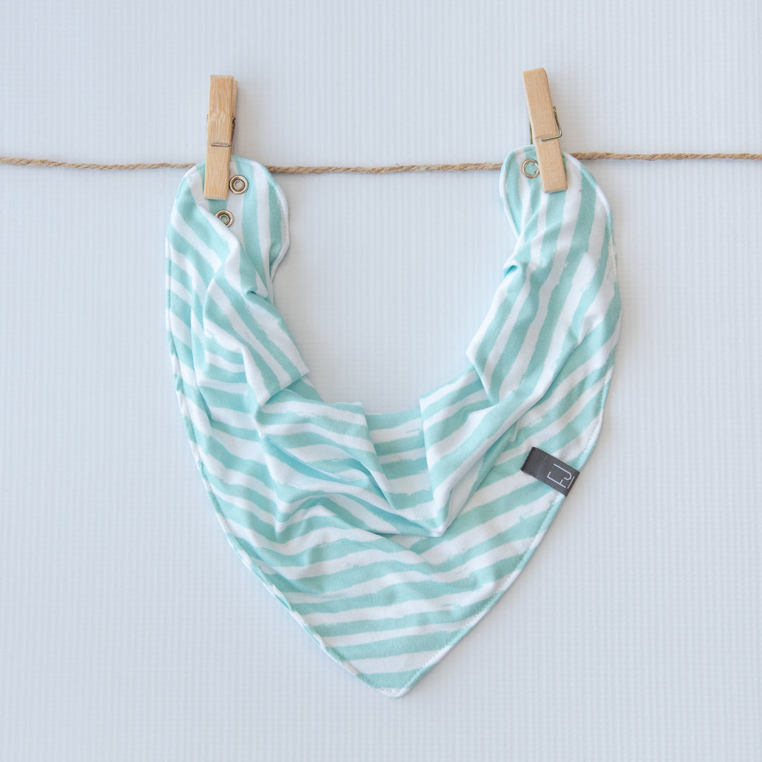BANDANA BIB - CREW (Mint Stripe) - Flynn Jaxon