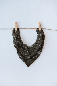 BANDANA BIB - OWEN (Green Stripe) - Flynn Jaxon