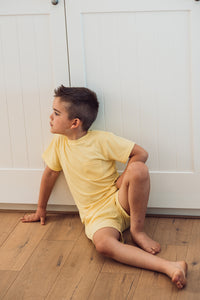 LOUNGEWEAR SHORT SET - LEMON - Flynn Jaxon