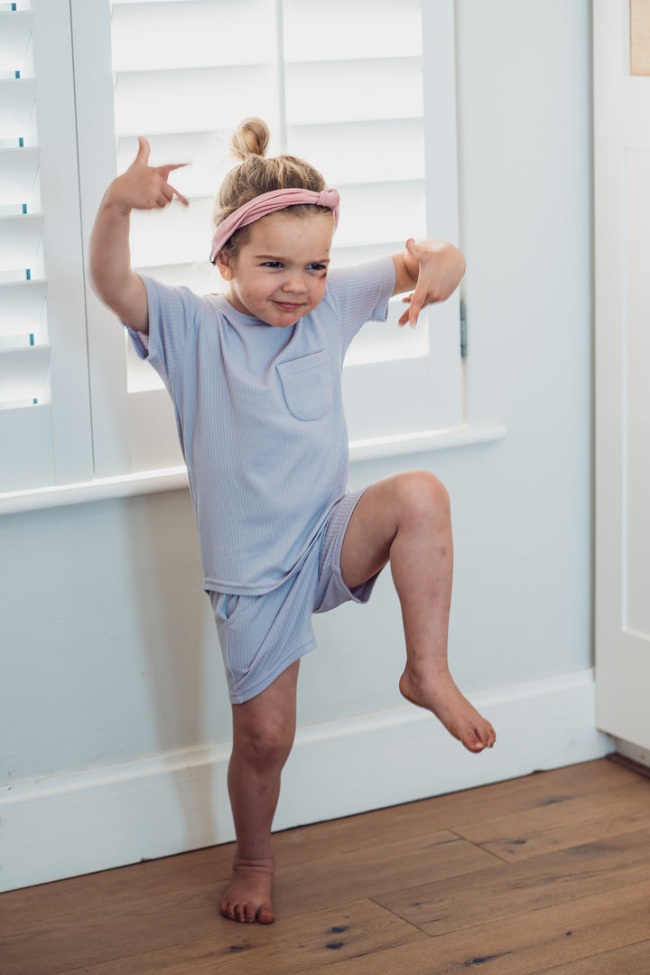 LOUNGEWEAR SHORT SET - LILAC - Flynn Jaxon
