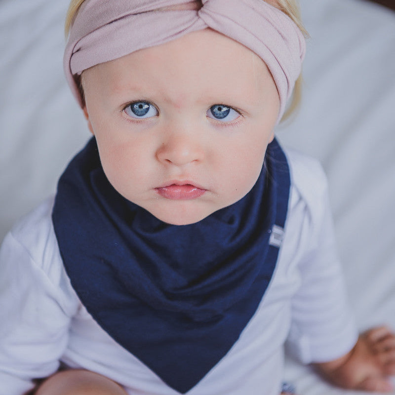 BANDANA BIB - FRANKIE  (Navy) - Flynn Jaxon