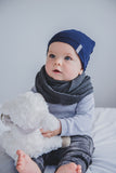 SLOUCHY BEANIE - PEPPER (Navy) - Flynn Jaxon